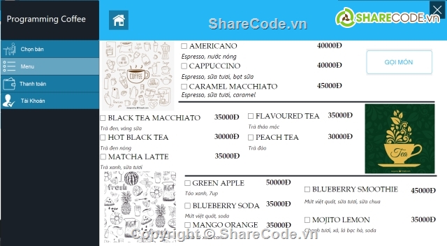 winform C#,quản lý cà phê,quan ly coffee,quản lý cafe,phần mềm quản lí cafe,phanmemquanli